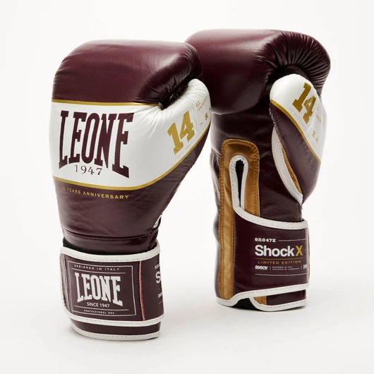Leone SHOCK X limitált boxkesztyű bordó