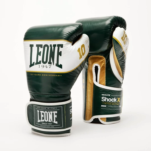 Leone SHOCK X limitált boxkesztyű zöld