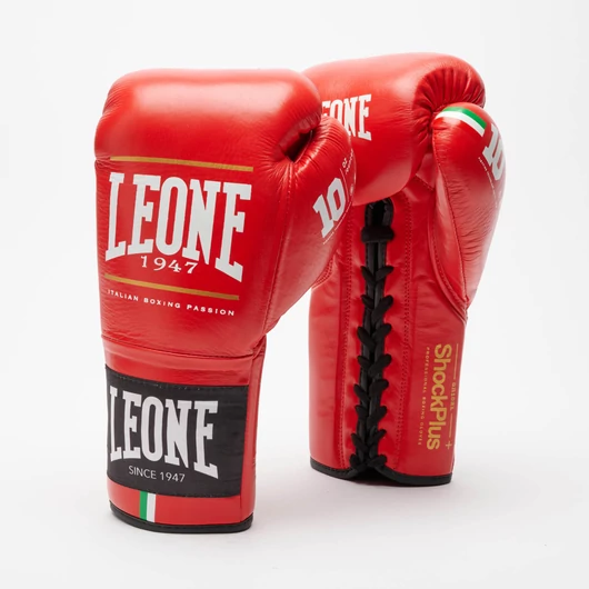 Leone Shock Plus Boxkesztyű piros